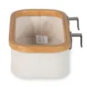 Quax - Panier à Suspendre - Lingettes - Beige/Naturel