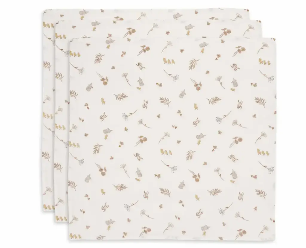 Jollein - Lange gaze de coton small 70x70cm - Riverside - 3 Unités