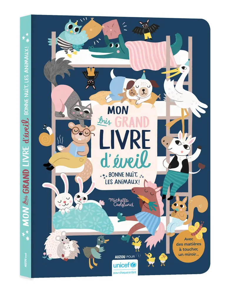 Auzou - Mon très grand livre d'éveil - Bonne nuit les animaux !