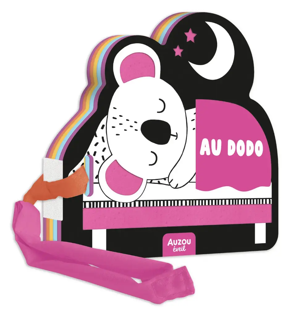 Auzou - Mon premier livre poussette en noir et blanc - Au dodo