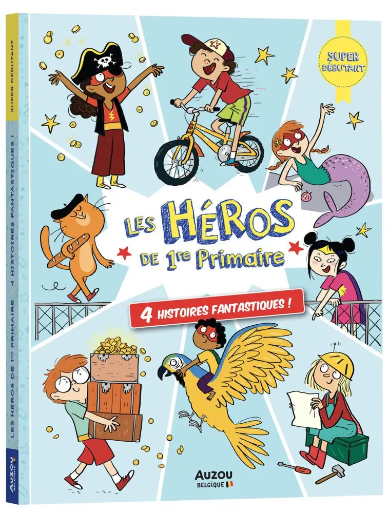 Auzou - Mon tout premier roman - Les Héros de 1re primaire - 4 Histoires fantastiques !