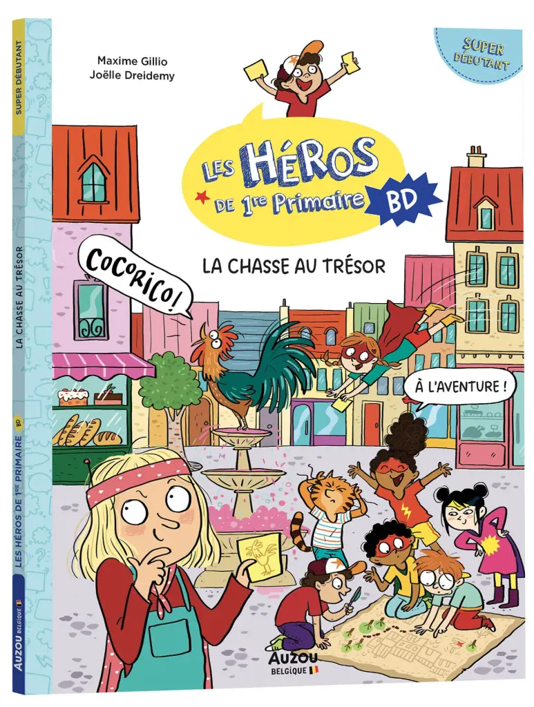 Auzou - Les Héros de 1re primaire en BD - Super débutant - La chasse au trésor