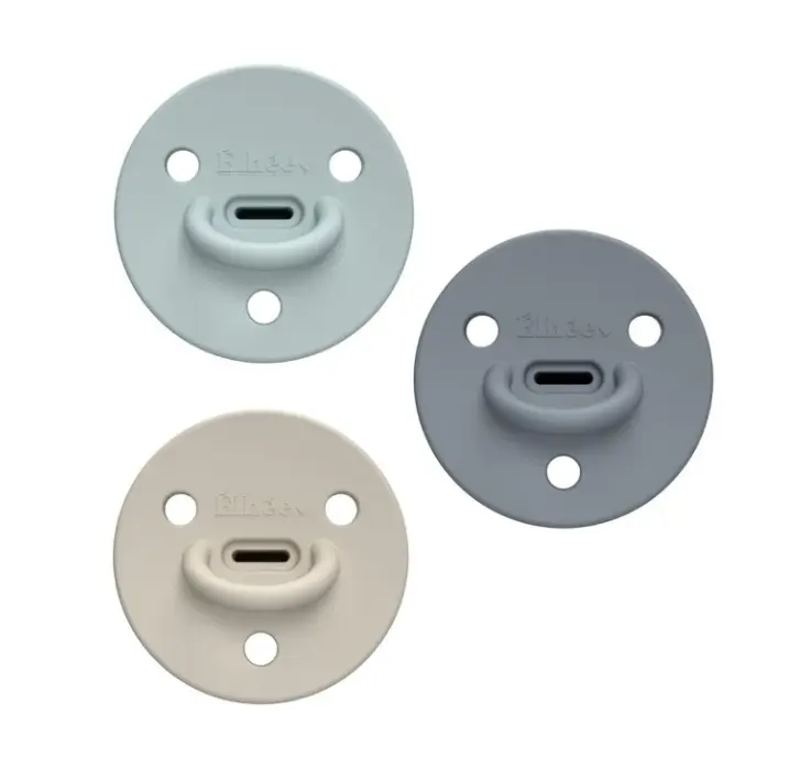 Elhée - Sucette "ChooChoo" 0-6 mois | Extra-Fine - Pack de 3 - Buddy