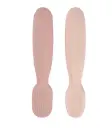 Béaba - Lot 2 pré-cuillères d'apprentissage silicone - Barbe à papa/Guimauve