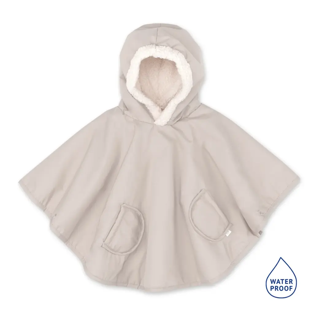 Bemini - Poncho de Voyage 9-36m - Waterproof + Teddy - Neutral 