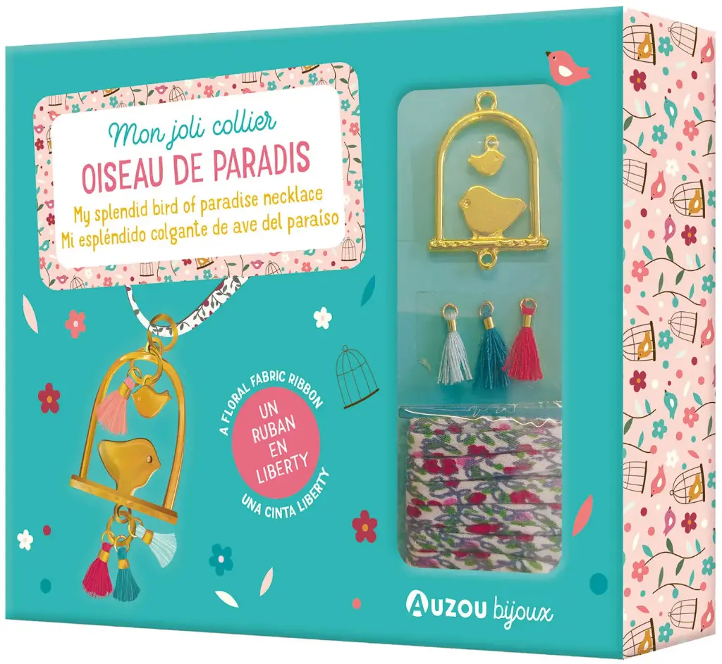 Auzou Bijoux - Mon Superbe Bijou - Mon joli collier oiseau de paradis - 6 ans +