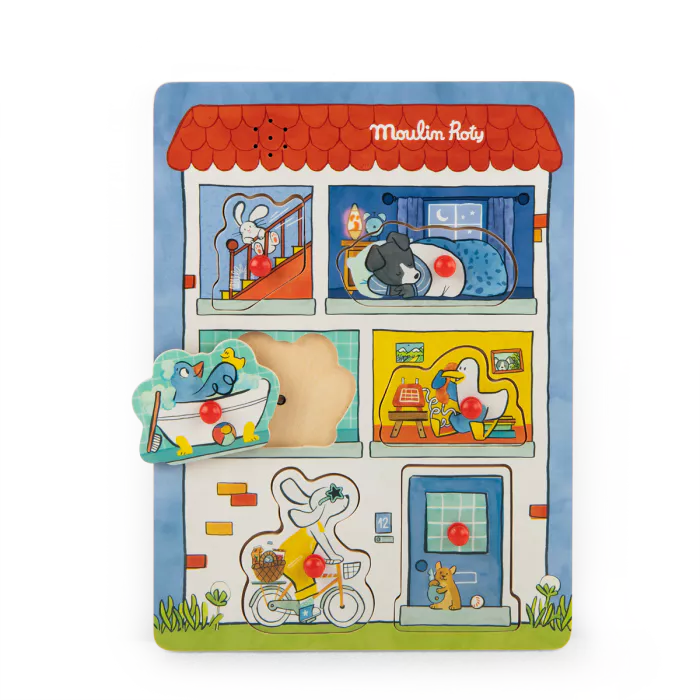 Moulin Roty - Puce & Pilou - Puzzle sonore