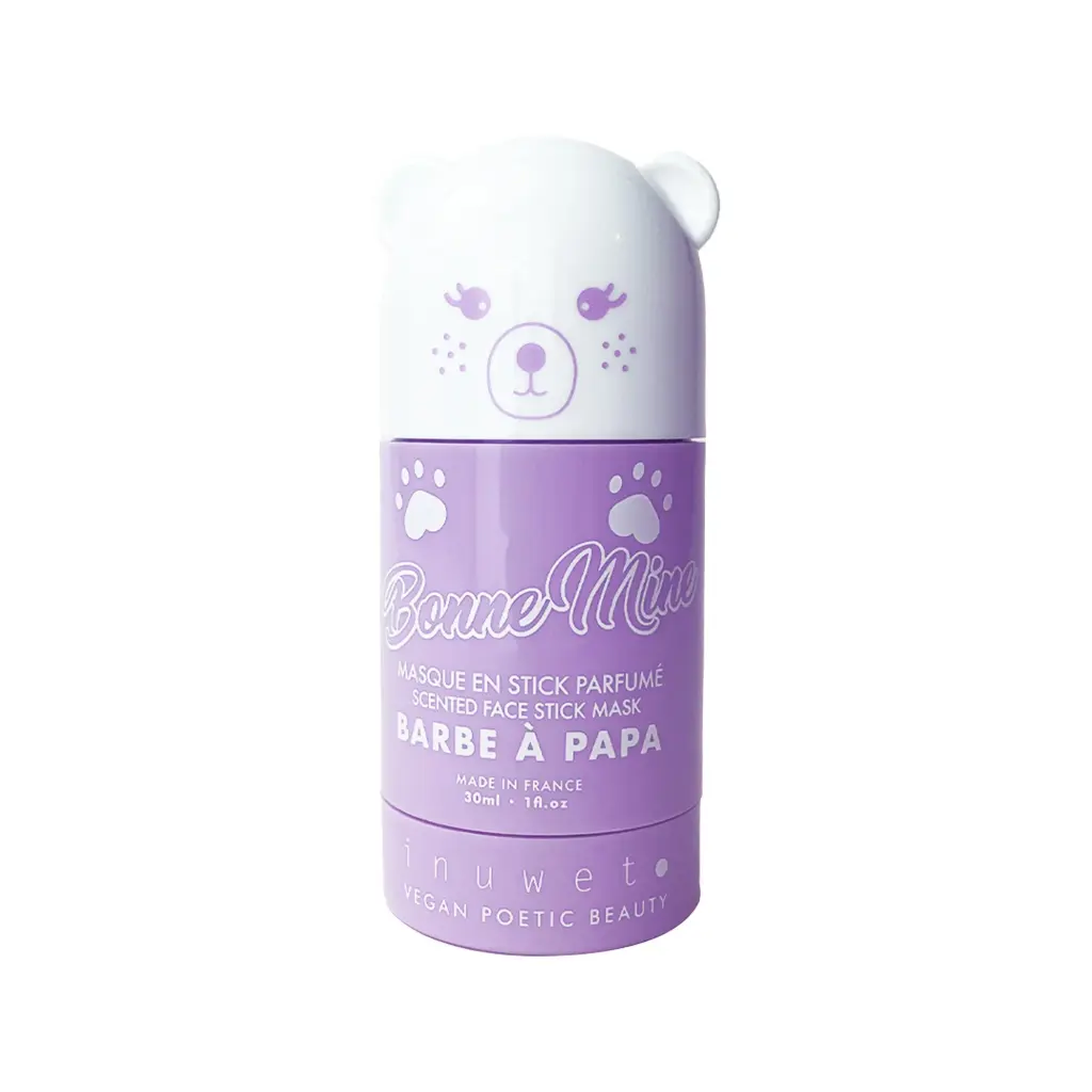 Inuwet - Masque visage en stick - Bonne mine - Barbe à papa 