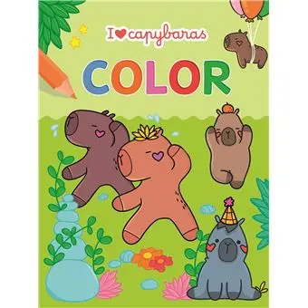 Chantecler - Bloc de coloriage - I love capybaras
