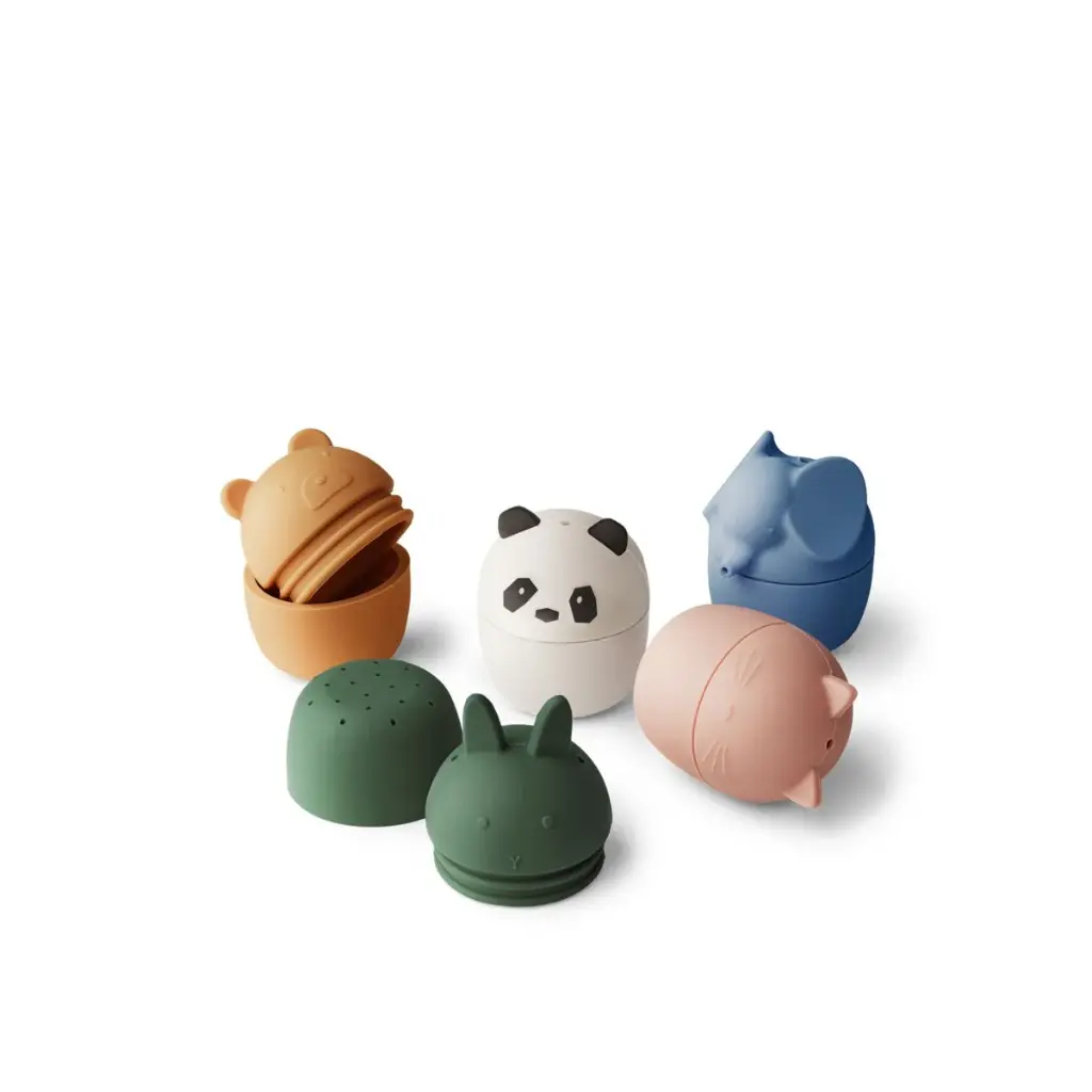 LIEWOOD - Lot de 5 jouets de bain Gaby - Crème de la crème 