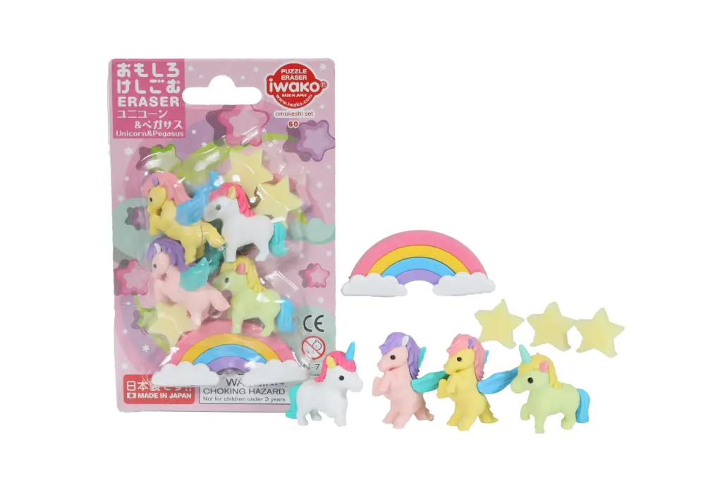 Iwako - Set Gommes - Licorne & Pégase