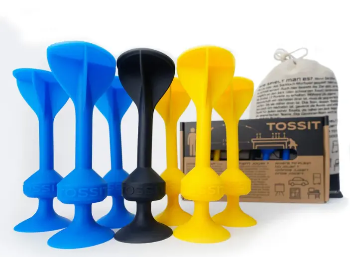 Tossit - Fléchette Ventouse Bleu Jaune - Starter Pack 
