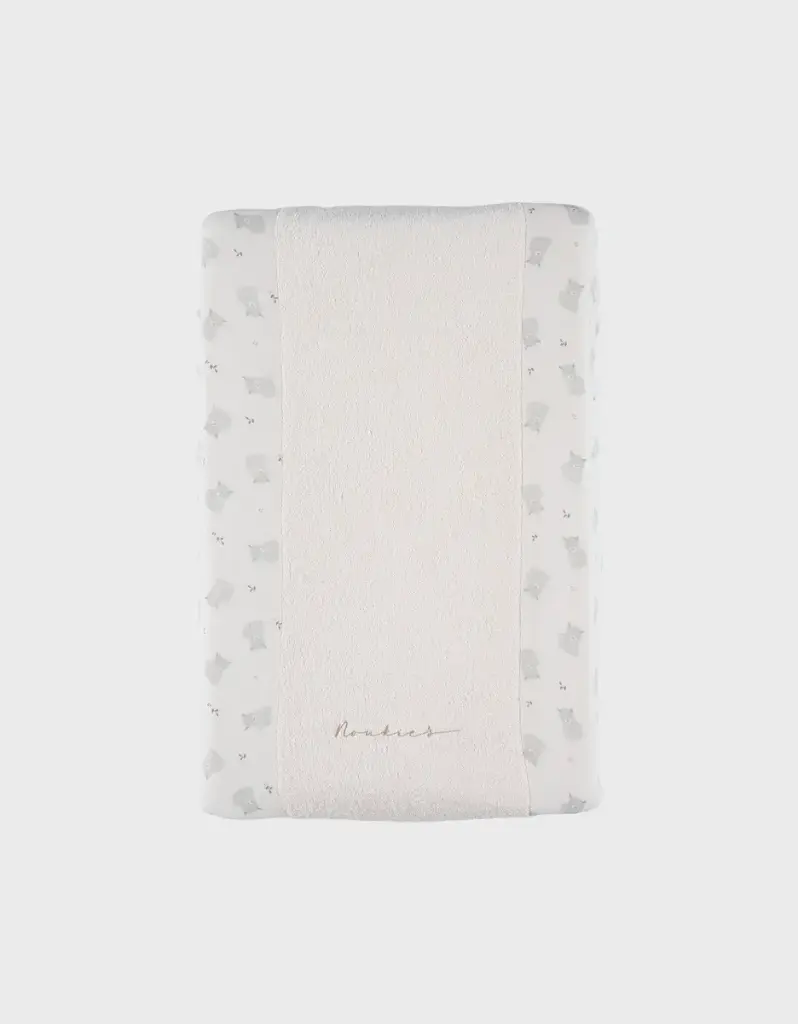 Noukie's - Housse de matelas à langer en éponge écrue 