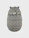 Noukie's - Chancelière déperlante kaki en sherpa 80x50 cm