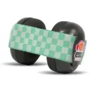 Ems For Kids - Casque Anti-bruit bébé - Noir/ Damier vert 