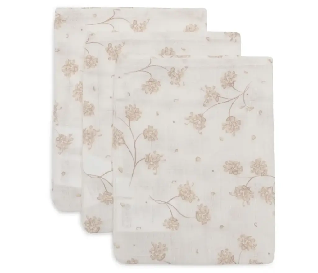 Jollein - Gant de Toilette Gaze de Coton - Leafy Dreams - 3 Unités
