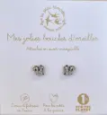 Les petites hirondelles - Boucles d'oreilles paillettées - Ecureuils - Argenté