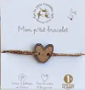 Les petites hirondelles - Bracelet - Coeurs - Doré