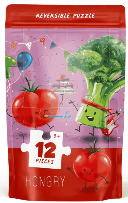 Höngry - Puzzle Reversible - 12 pièces 