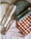 Tante Reine - Bonnet de naissance - Vichy
