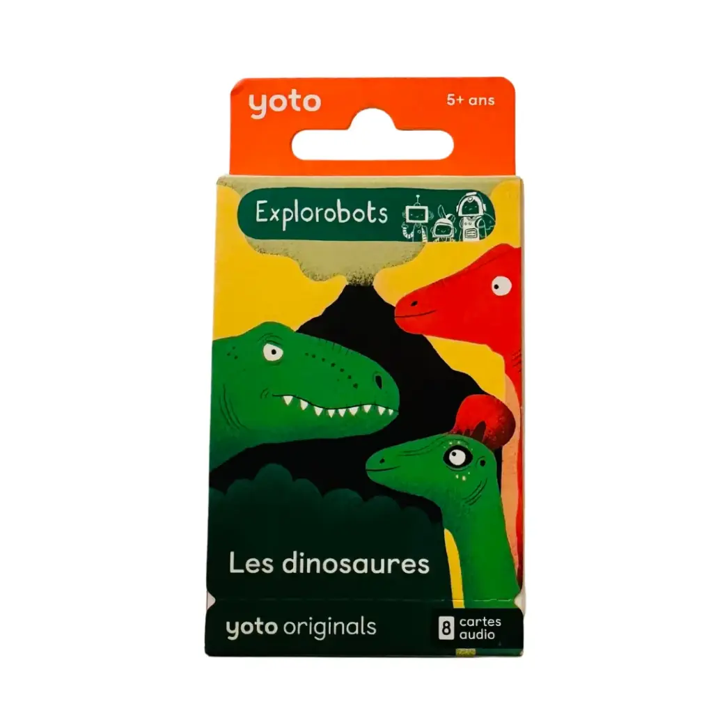 Yoto - Explorobots : Les dinosaures (pack de 8 cartes)