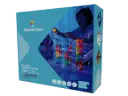 Cleverclixx - Circuit de billes Dazzling Lights Pack intense - 100 pièces