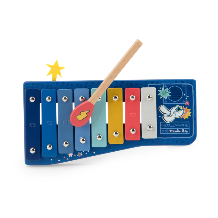 Moulin Roty - Métallophone - Xyllophone - Puce & Pilou