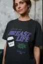 TajineBanane - T-Shirt d'allaitement Living my Breast Life