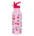 A Little Lovely Company - Gourde en inox 500ml - Cerises 