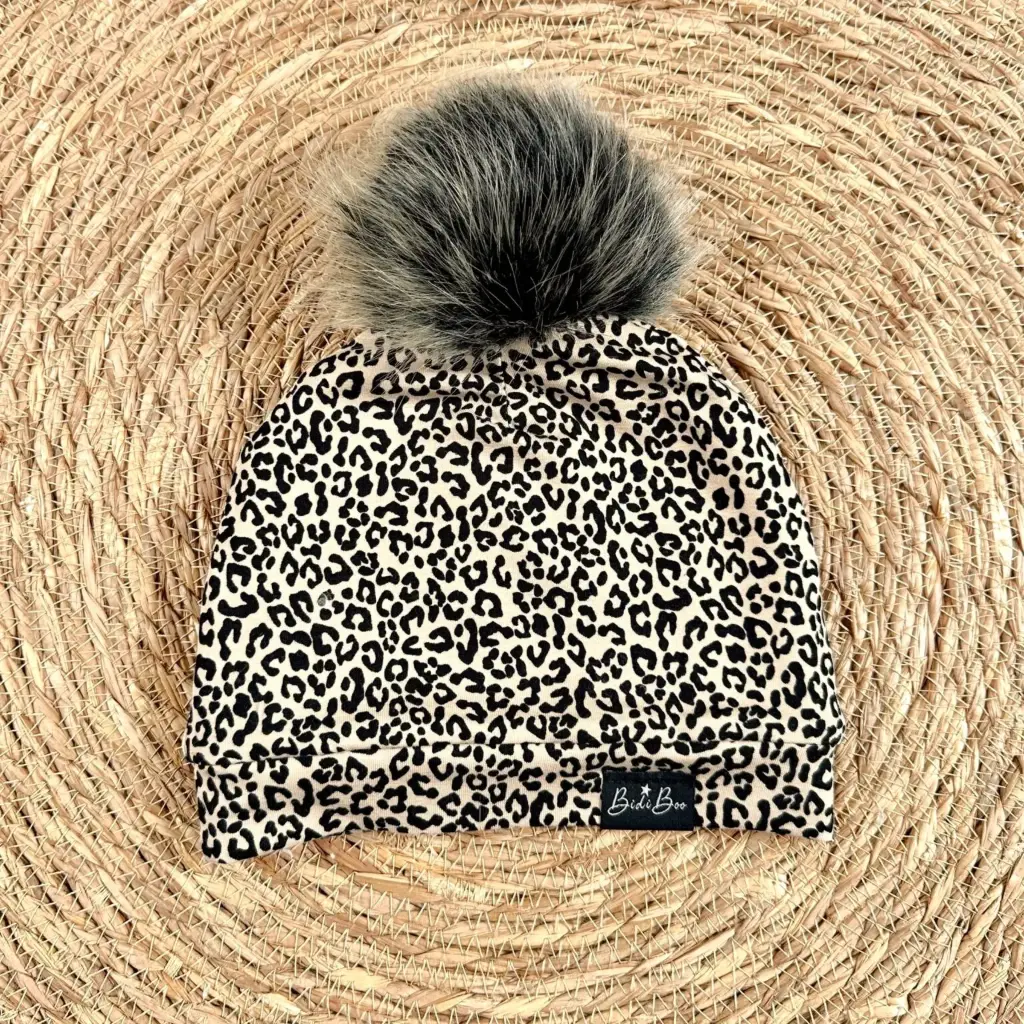 BidiBoo - Bonnet Pompon - Léopard