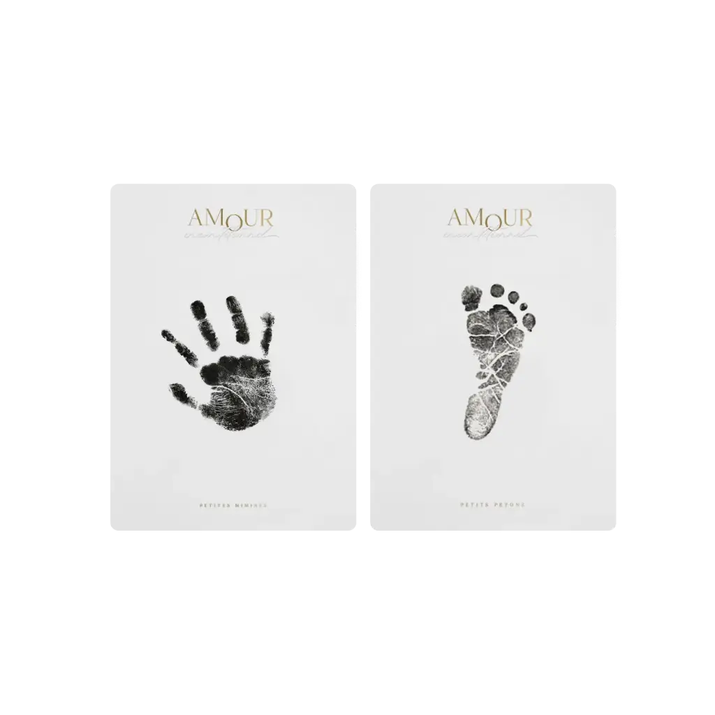 Zakuw - Kit d'empreintes pour bébé - Souvenirs de mes jolies empreintes