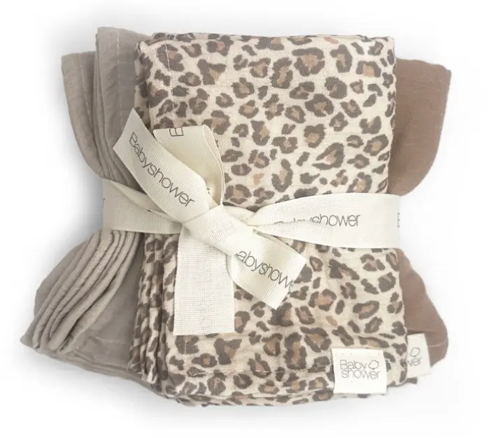 Babyshower - Lot de 3 mini-langes - Wild Print
