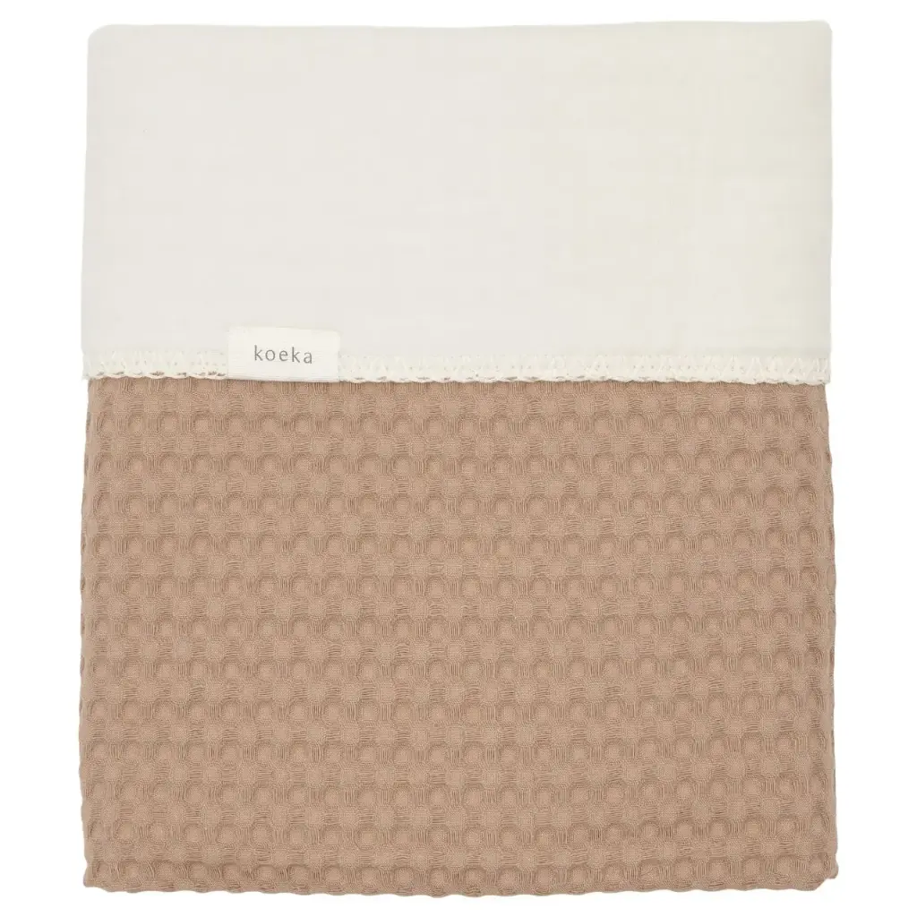 Koeka - Couverture pour lit bébé cotton polaire- 100x150 cm - Amsterdam - Caffe
