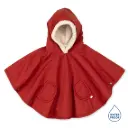 Bemini - Poncho de Voyage 9-36m - Waterproof + Teddy - Carmin