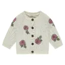 A Tiny Story - Gilet à Boutons - Ecru Fleurs