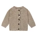 A Tiny Story - Gilet à Boutons Ligné - Nougat 