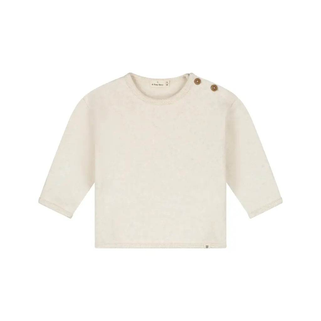 A Tiny Story - Pull - Ecru mélange
