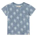 A Tiny Story - T-Shirt courtes manches - Bleu Clair Palmiers