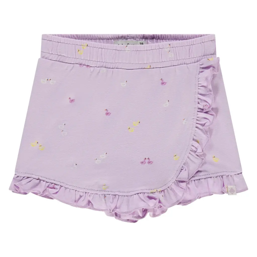 Babyface - Jupe Short Fille Canards - Lavande
