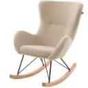 Vipack (JAXX) - Rocky - Chaise à bascule maxi beige bouclé 