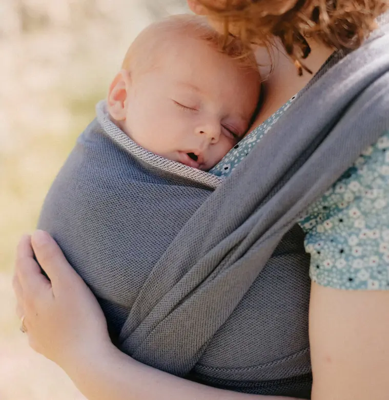 Neobulle - Echarpe de portage bébé  - ANTHRACITE - 4,60 m 