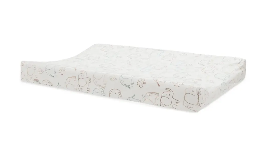 Jollein - Housse Matelas à langer Jersey 50x70cm - Elephant Tales
