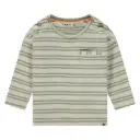 Babyface - T-shirt garçon ligné à longues manches - Sage