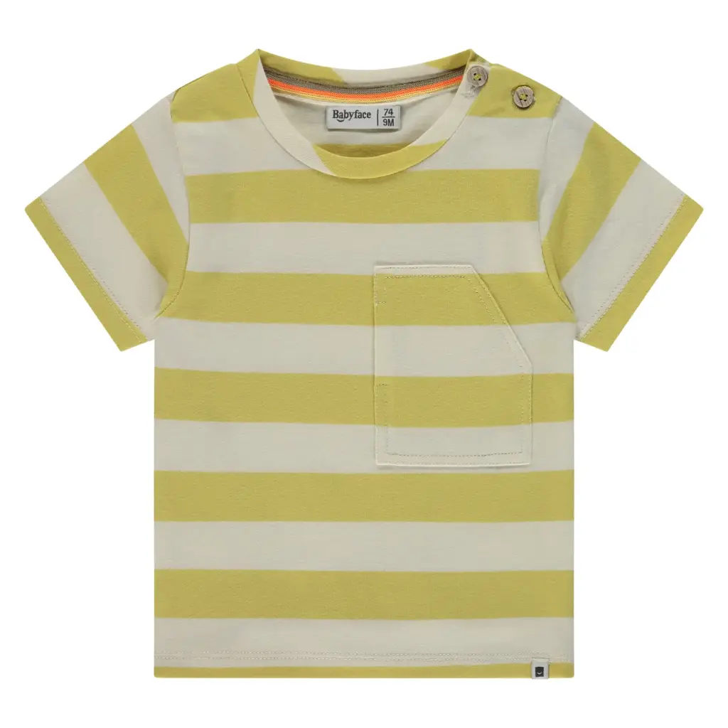 Babyface - T-shirt garçon à courtes manches - Ligné - Lemon