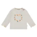 Babyface - T-shirt fille à longues manches - Cœur Fleuri - Ivory