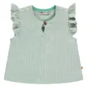 Babyface - T-shirt fille à courtes manches avec volants - Seafoam 