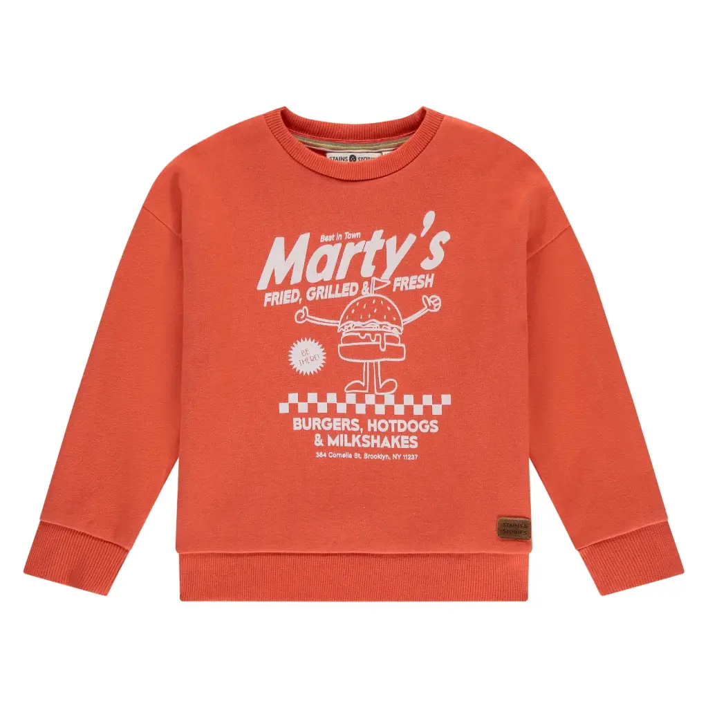 Stains & Stories - Sweatshirt garçon - Grapefruit