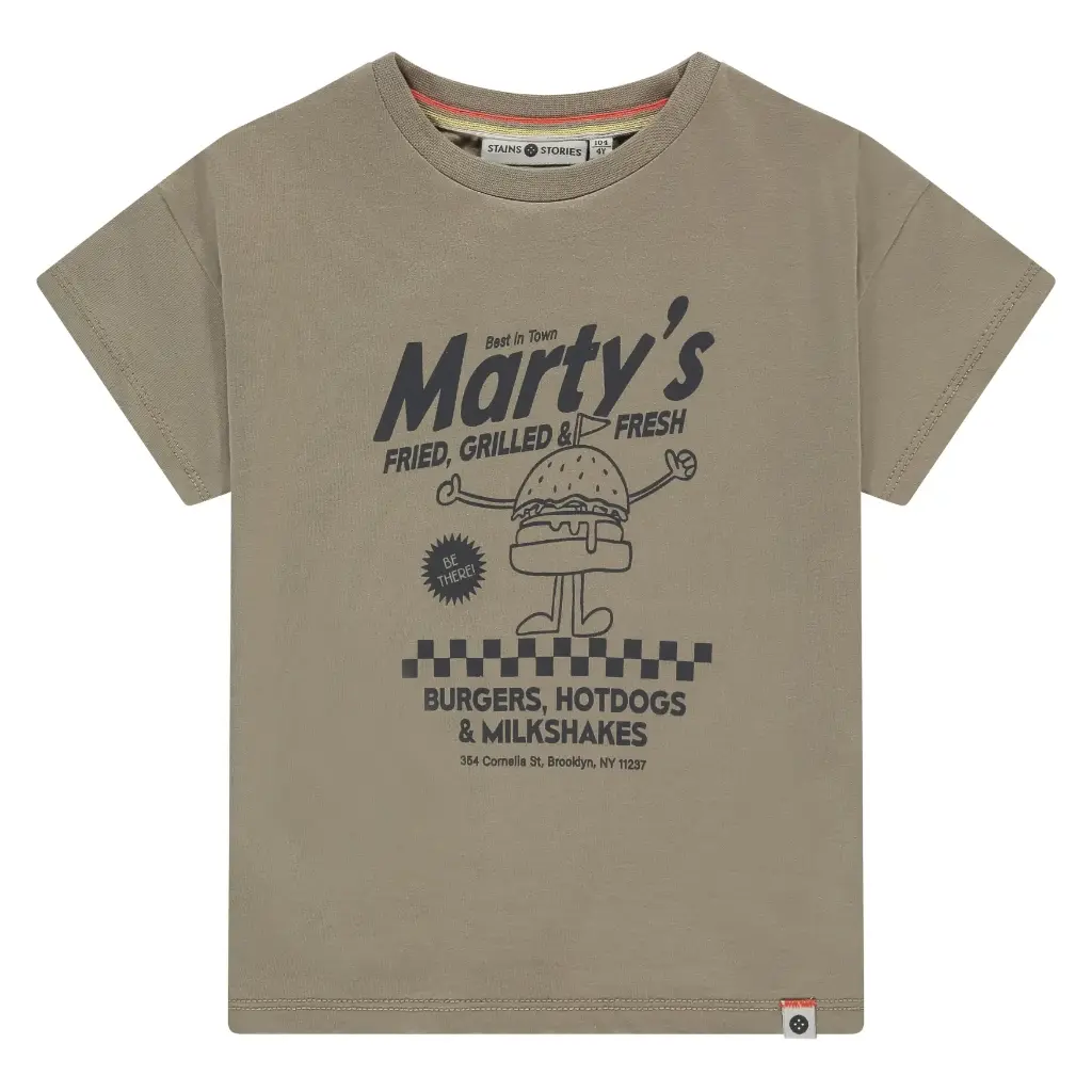 Stains & Stories - T-shirt garçon - Marty's - Sand 