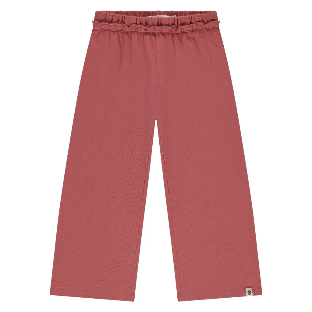 Stains & Stories - Pantalon fille wide pants - Ruby