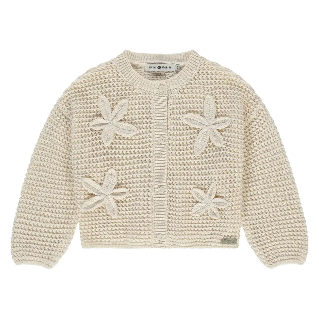 Stains & Stories - Cardigan fille - Ivory